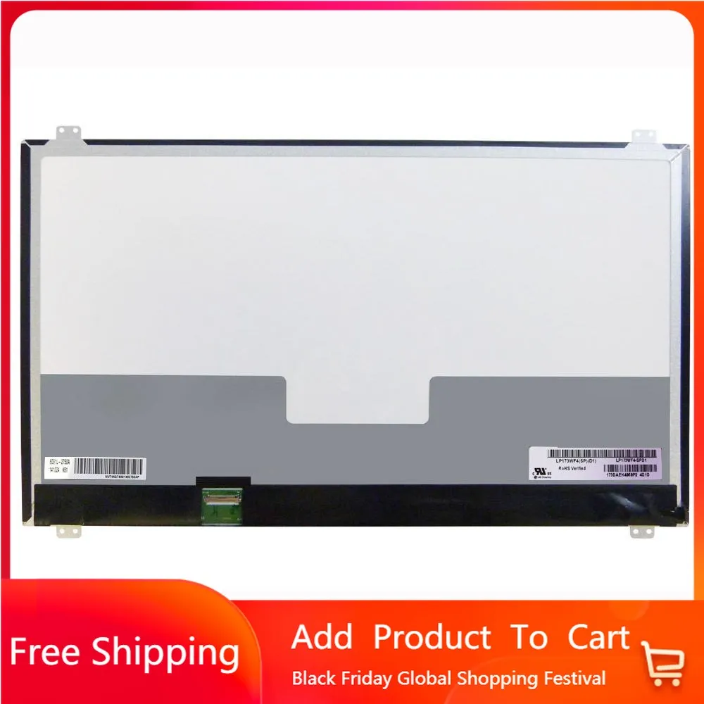 

17.3" Laptop Display Screen LP173WF4-SPD1 LP173WF4 SPD1 edp 30Pins 60hz FHD 1920*1080 LED LCD Replacement Panel