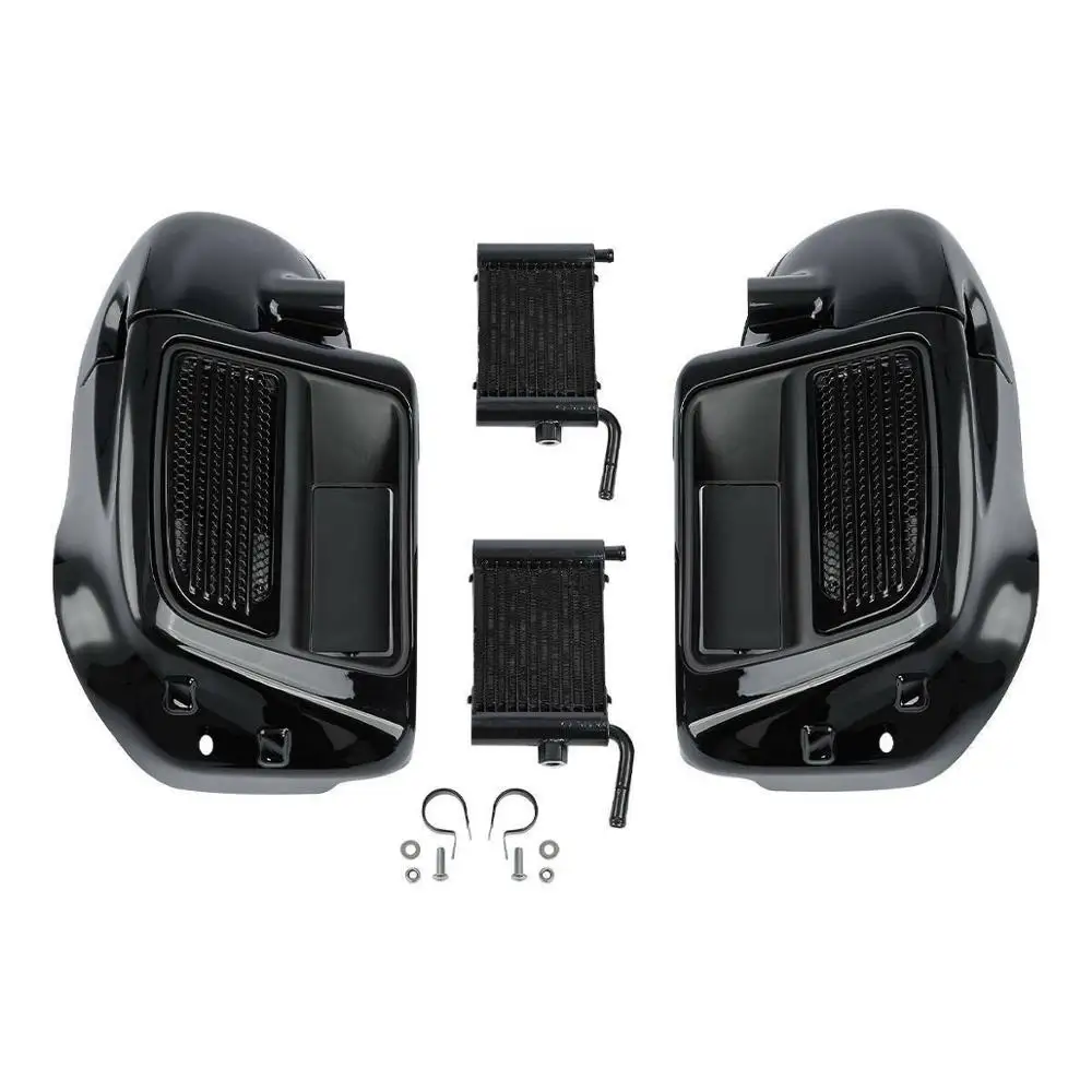 Motorcycle Lower Vented Fairing Water Radiator Cooler Cooling For Harley Touring Ultra Limited FLHTK 2014-2022 Low FLHTKL 15-19