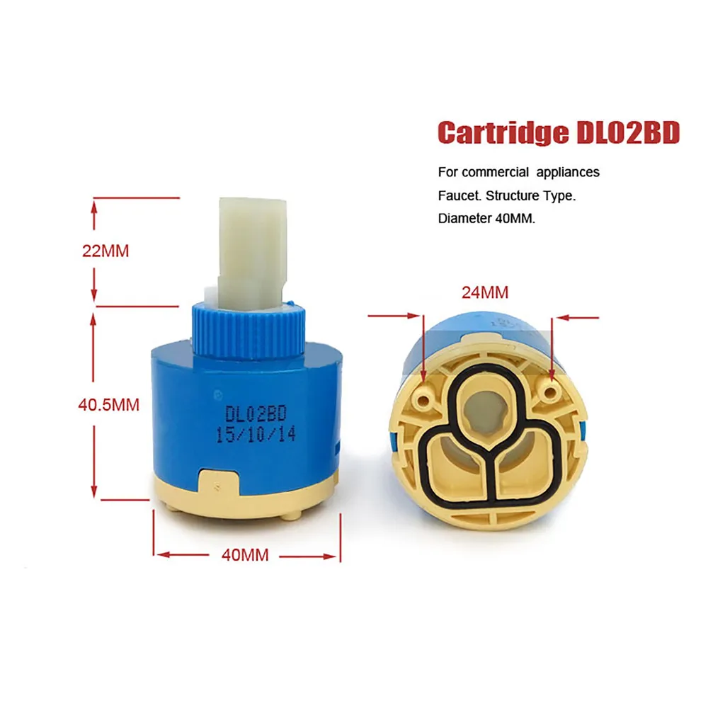 Keran keramik 40mm inti katup DL02BD/ DH02BD Spool, Mixer katup kamar mandi dapur suku cadang repalsemen untuk hain-yo