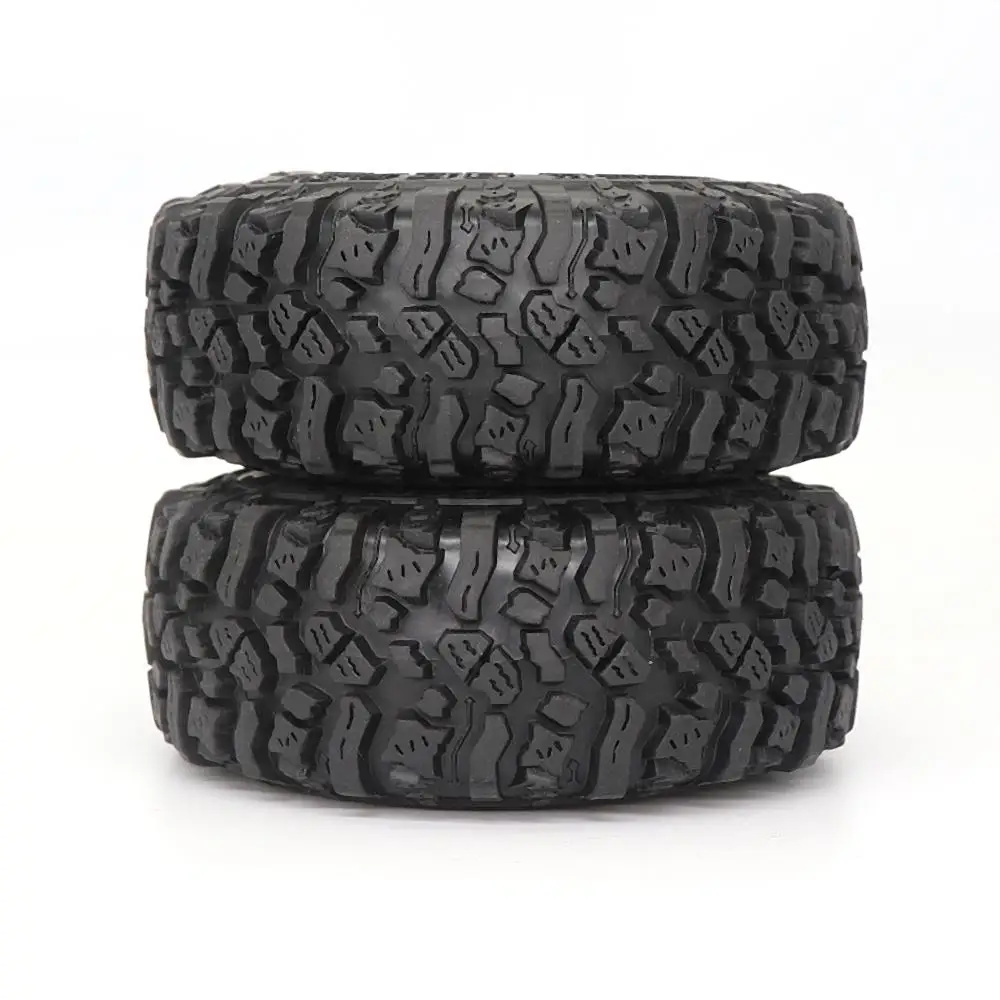 4pcs 115mm Rubber Mud Grappler Tires For 1:10 Rc Crawler Axial Scx10 Scx10 Ii 90046 90047 Traxxas Trx4 Defender G500 Trx6 G63