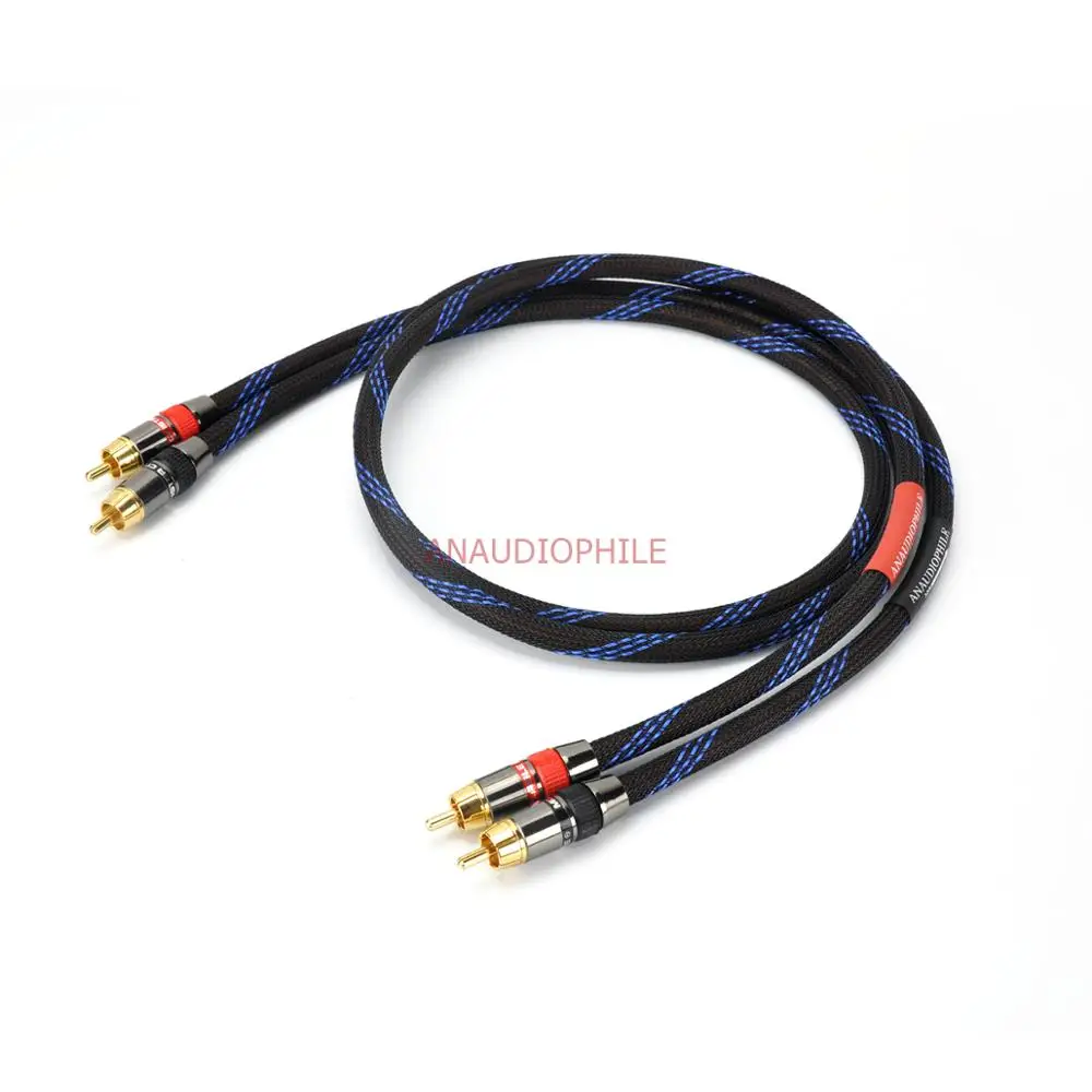 Para kabel Audio RCA HiFi gruby przewód profersional Interconnect 0.5m-5m dla przedwzmacniacza DAC