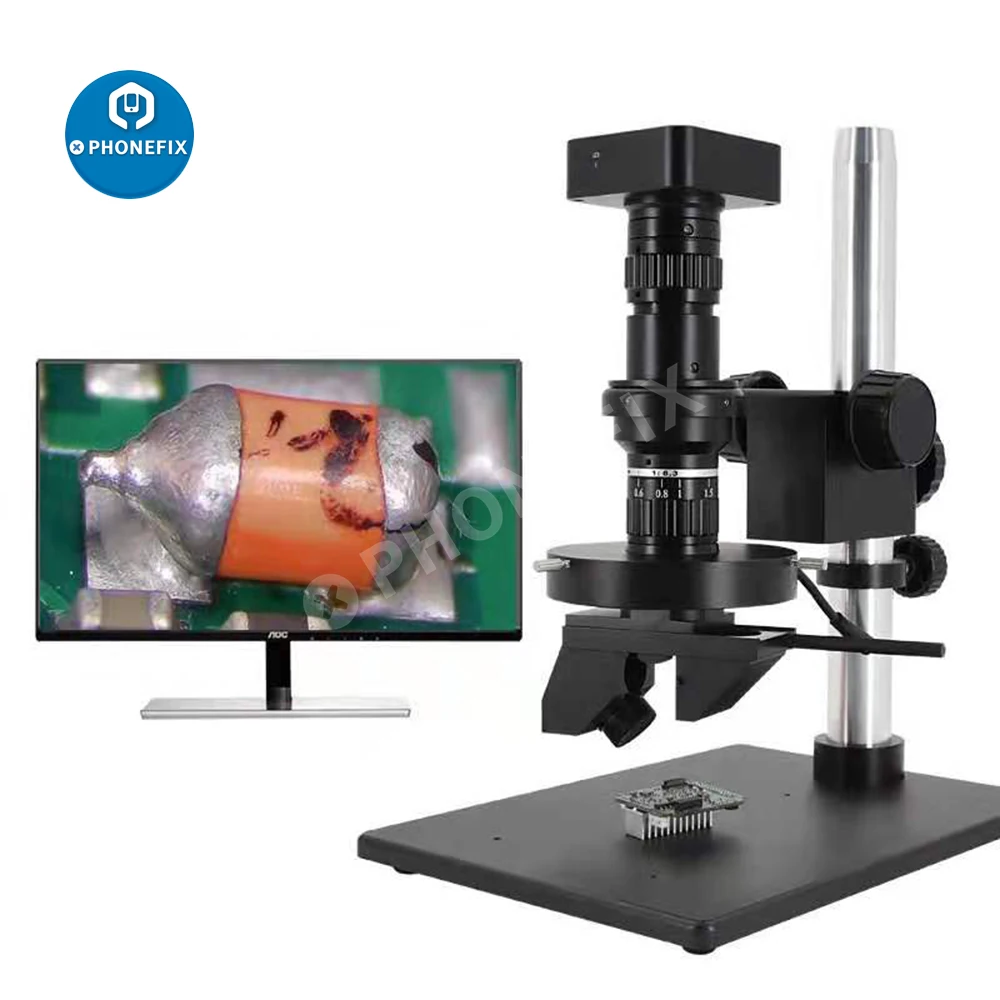 

High Definition 2K 3D 2D Switchable Intelligent Digital Microscope with 21MP HDMI Video Camera LED Light For Phone PCB Repair