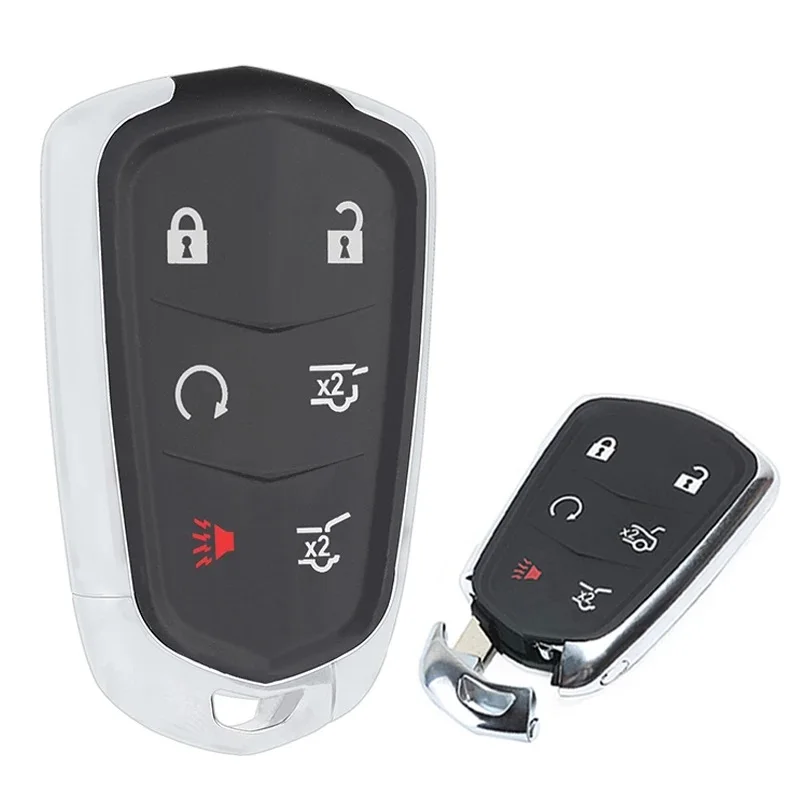 KEYECU 4 / 5 / 6 przycisk obudowa pilota z kluczykiem samochodowym na lata 2015-2019 Cadillac SRX CTS ATS XTS Escalade ESV Keyless Case część