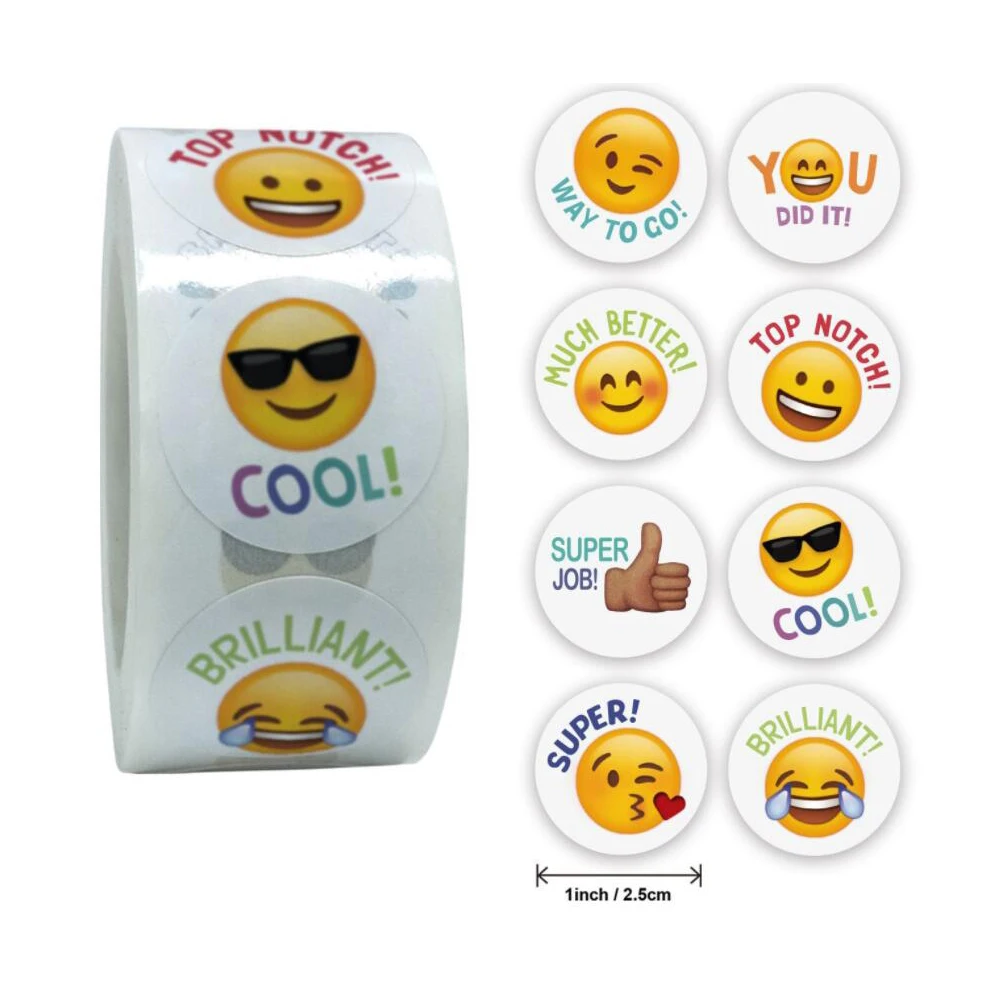 500 Reward Stickers Teacher Reward Motivational Stickers Children's Fun Motivational Stickers