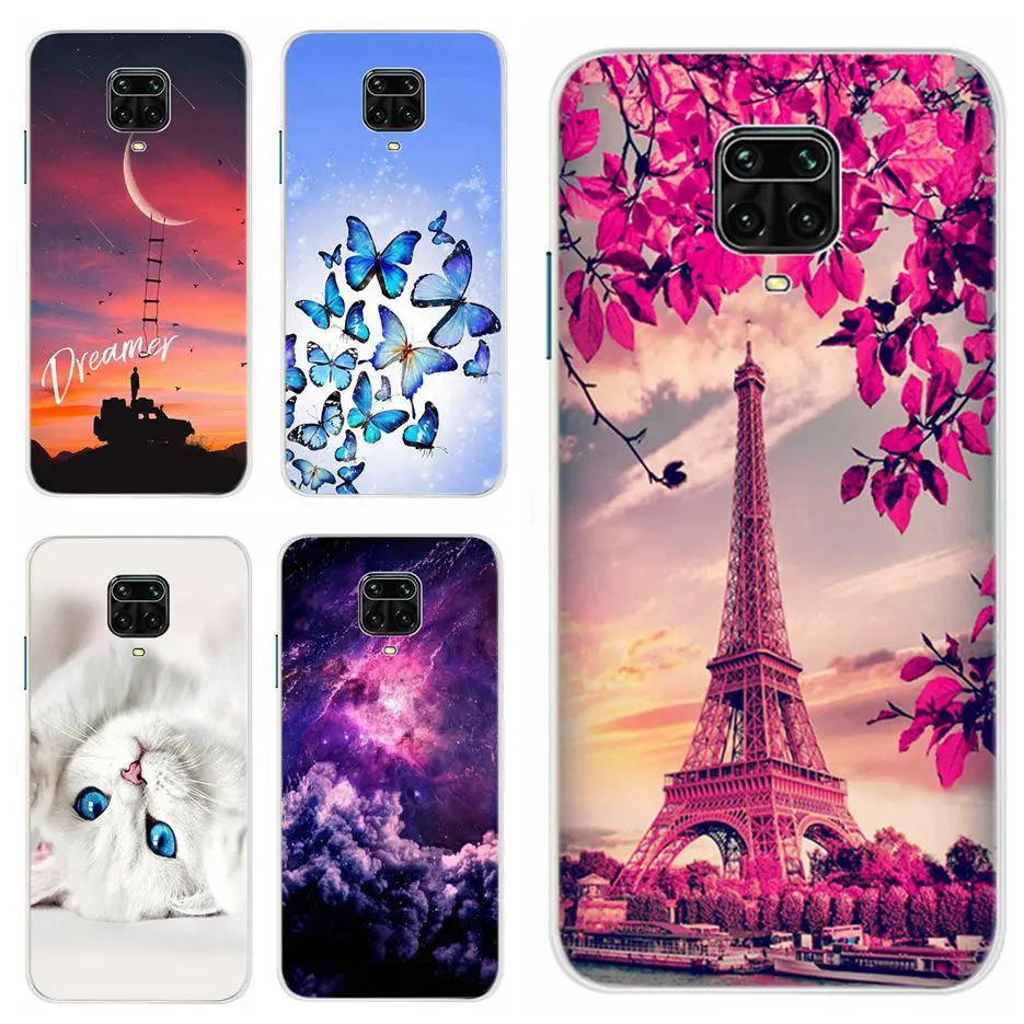 For Xiaomi Redmi Note 9 9s Case Soft TPU Phone Case on For Redmi Note 9 Pro Cute Slim Back Cover Redmi Note9 Pro Note9Pro Bumper