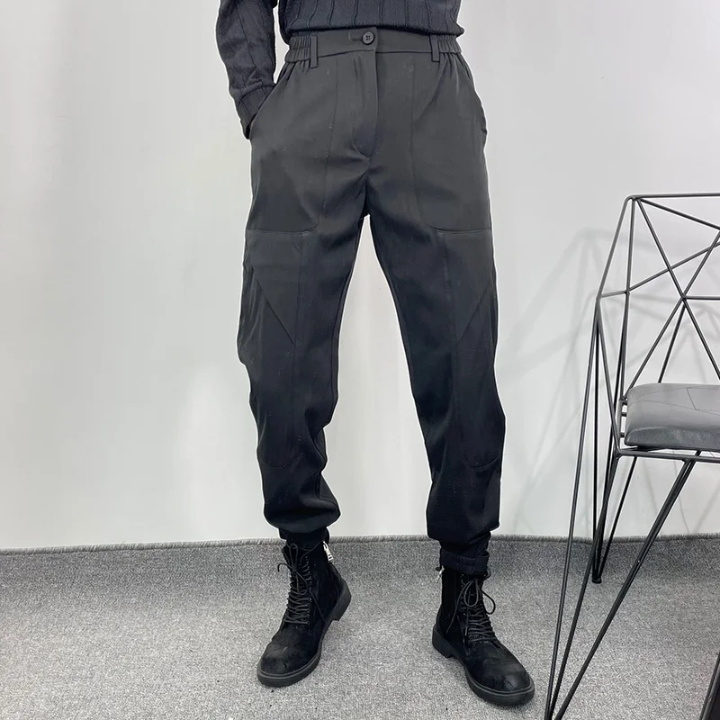 

Autumn Fashion Male Ruffian Handsome Simple Loose Work Dress Foot Pants Fashion Fashion Brand Function Trend Show Thin Guard Pan