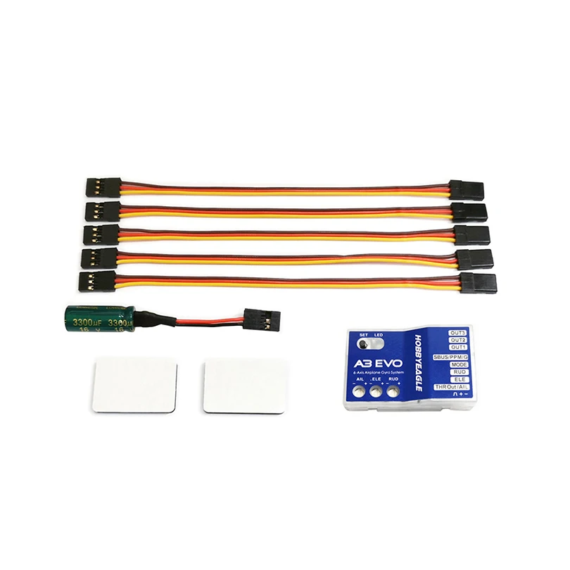 HobbyEagle A3 3 EVO LITE Flight Controller Stabilizer 3-Axle Gyro For RC Airplane Fixed-wing Copter Drone