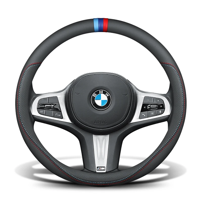 

Suitable for BMW X1 X3 X5 2 Series 1 Series X2 X4 320Li 3 Series 325 5 Series 530 leather suede steering wheel cover