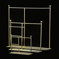 1PC Metal Doll Clothes Rack Garment Organizer Plastic Miniature Dollhouse Furniture Doll Hangers For Doll Clothes Accessories