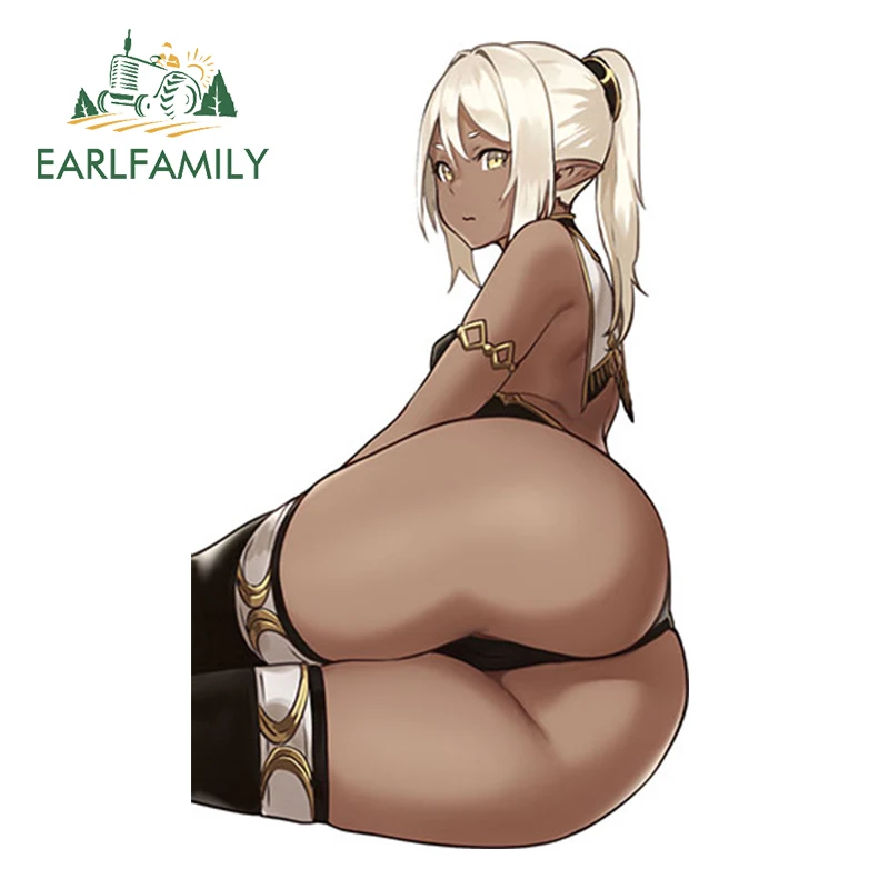 EARLFAMILY 13 سنتيمتر مضحك سيارة ملصق Houtengeki الطابع الأصلي تجعل مثير فتاة الفينيل السيارات موتو ضبط ملصق مائي سيارة التصميم
