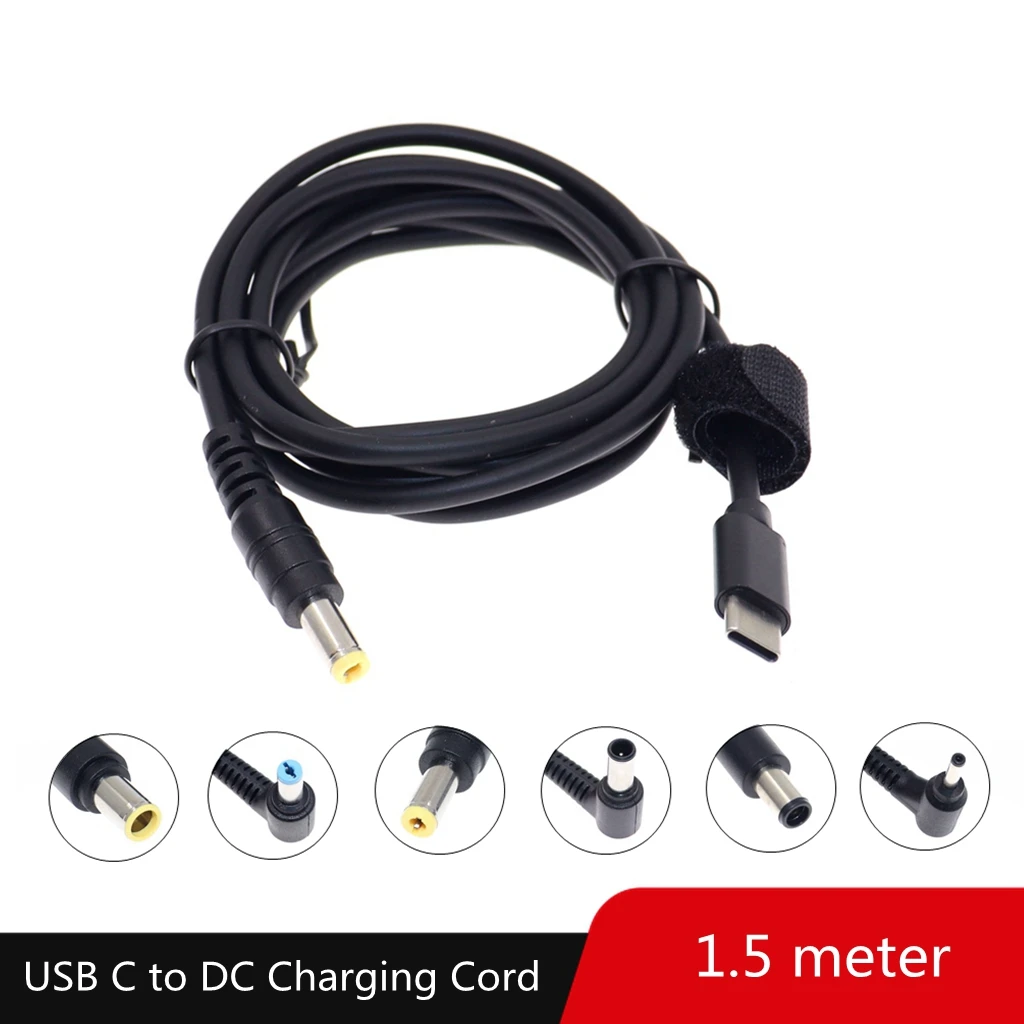 USB Loại C PD Bộ Chuyển Đổi Đa Năng Laptop Cáp Sạc Dây Dc Adapter Dành Cho Laptop Dell Asus Lenovo Laptop Cung Cấp Điện dây Cáp