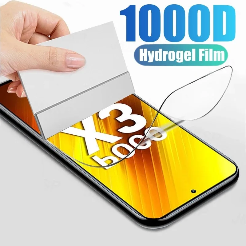 For Poco X3 Pro Screen Protector Film for Xiaomi Poco X3 Pro Hydrogel Film for Poco F3 M3 X3 Nfc Pro X3pro redmi note 10 Pro