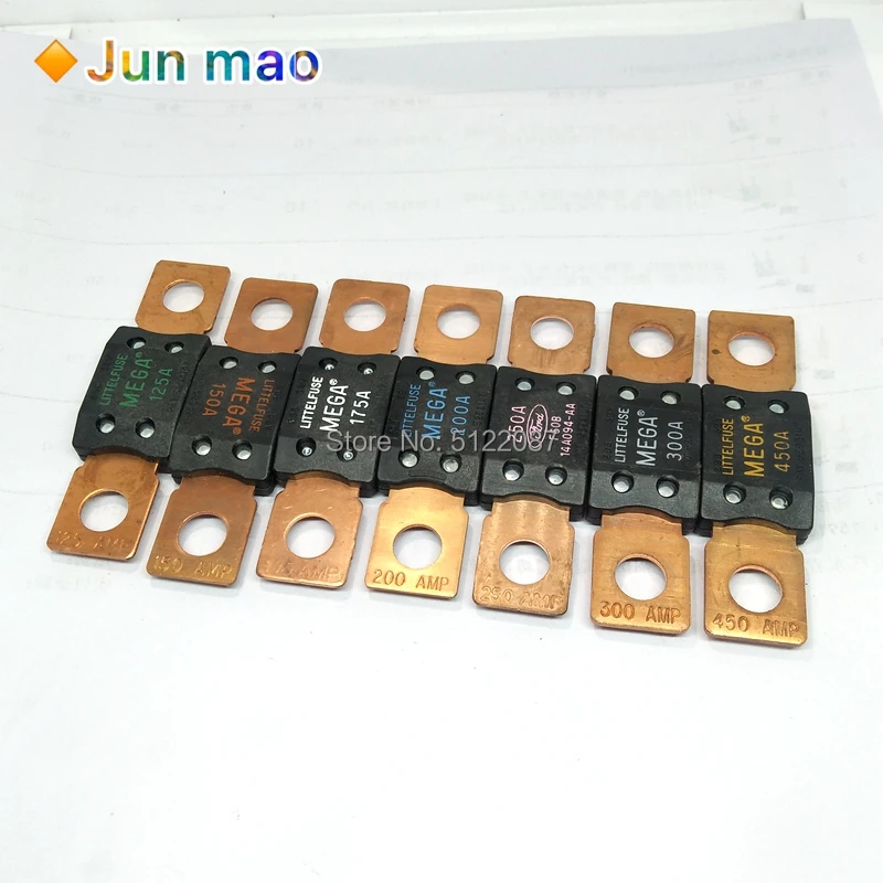 0298 40A 50A 60A 80A 100A 125A 175A 150A 200A 250A 300A 400A MEGA Fuse Auto Fuse Car Boat Motorcycle Blade Fuses For Littelfuse