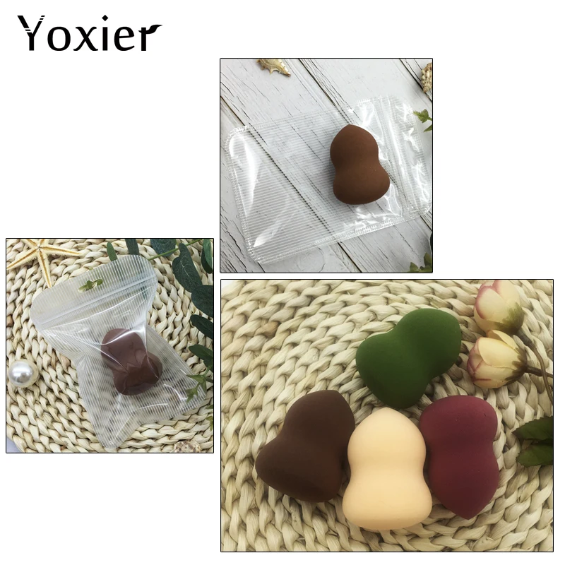 4 Colors Drop-shaped Gourd-like Cosmetic Puff Wet And Dry Beauty Eggs Soft Bouncy Flawless Makeup Face Cosmetic Tools 1pcs