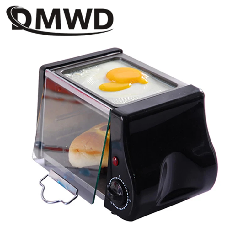 110V/220V Mini Electric Oven Roast Grill Toaster Cake Bread Maker Steak Fried Eggs Omelette Frying Pan Timer Breakfast Machine