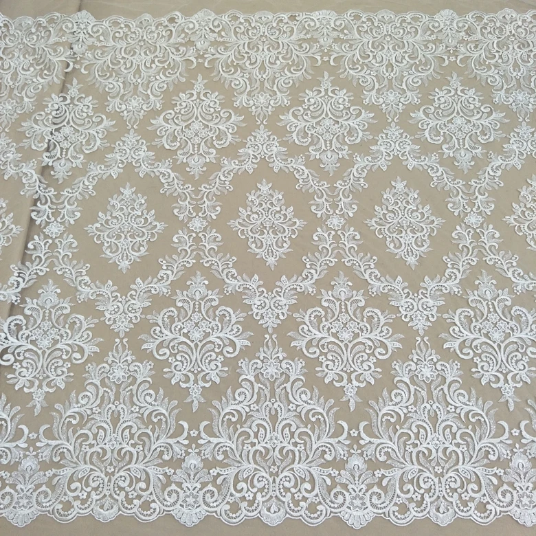 Lace Fabric for Bridal Dress, Elegant Wedding Gown, Hot Selling by Yard, 130cm Width