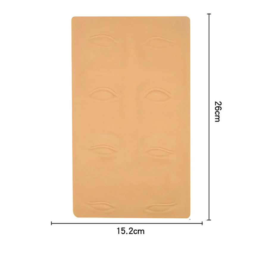 Maquillaje de silicona 3D para practicar la piel, para principiantes, entrenamiento de cara, ojo, labios, piel falsa, tatuaje profesional, suministros de práctica de piel falsa