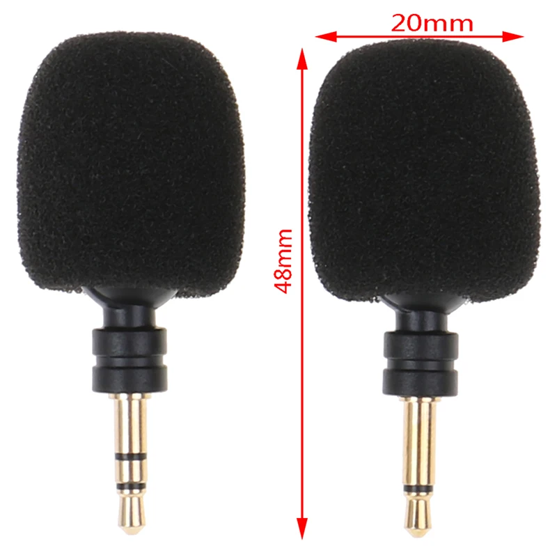 Portable 3.5mm Aux Mono/ Stereo/ 4 Pole Flexural Bendable Mini Microphone for Mobile Phone Computer Laptop PC Recording