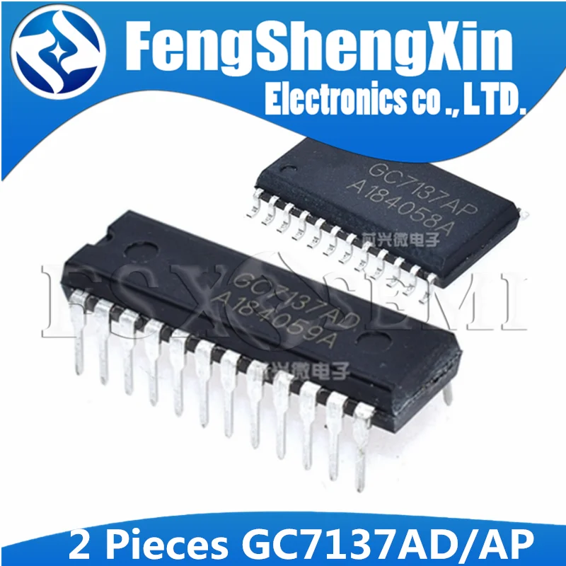 2pcs GC7137AD DIP-24 CC7137AD DIP GC7137 GC7137AP SOP-24 Three half LED display A/D converter IC