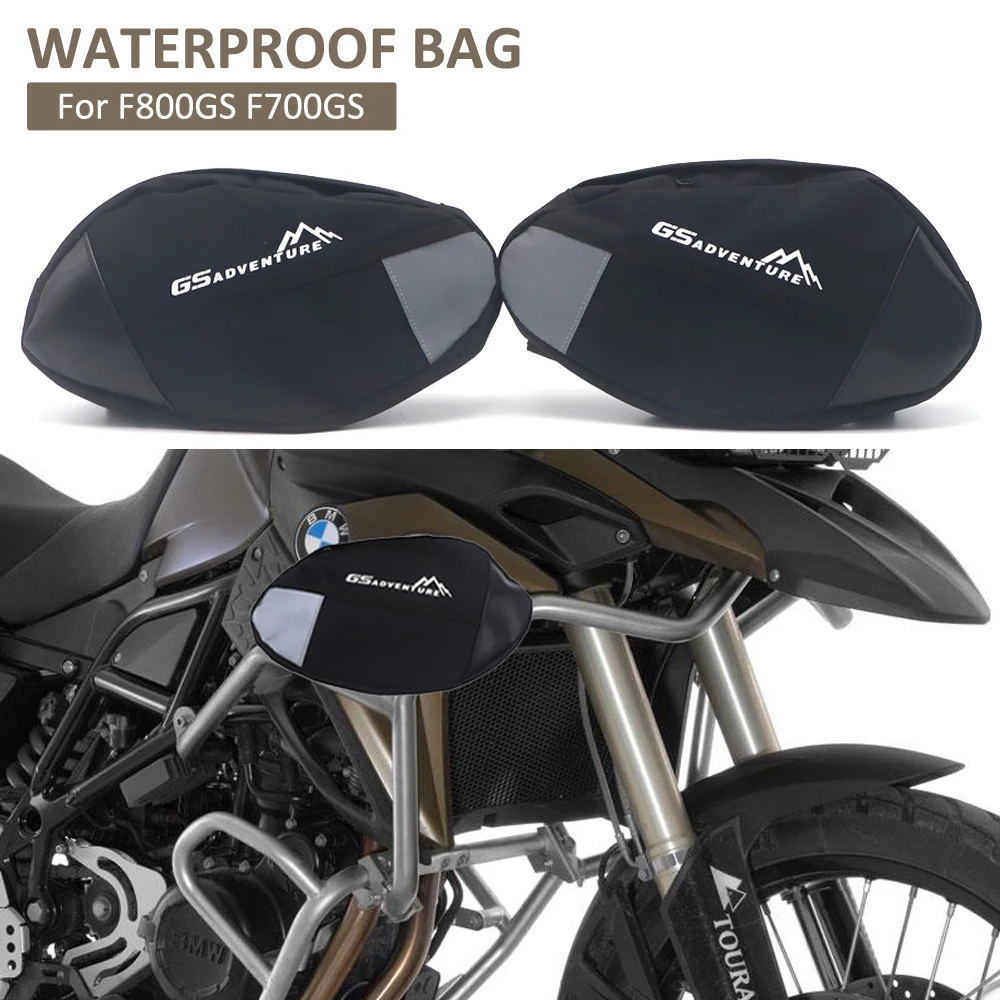 

Motorcycle Frame Crash Bars Waterproof Bag Repair Tool Placement For BMW F800GS F700GS
