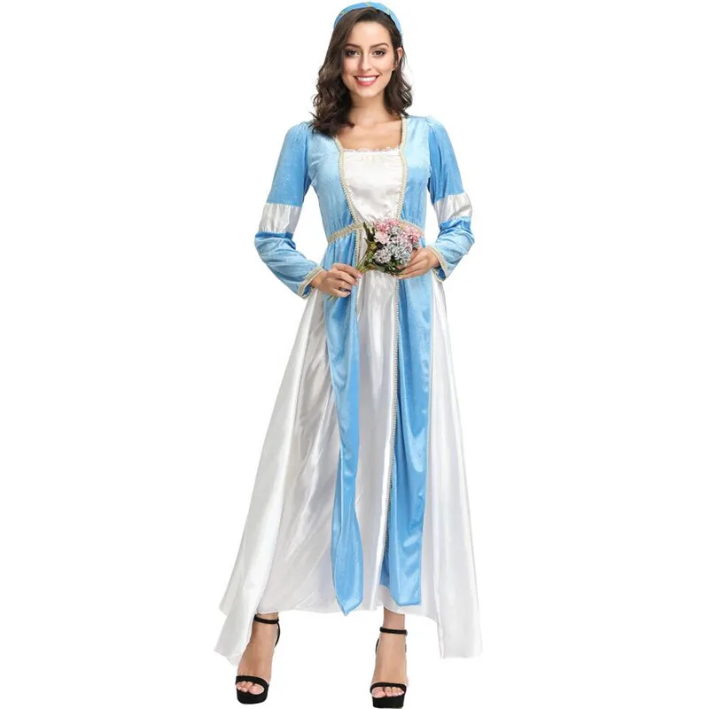 

Adult Snow White Costume Women Cosplay Carnival Halloween Dress Girls Fairy Tale Female Fancy Dress Plus Size Party Outfit