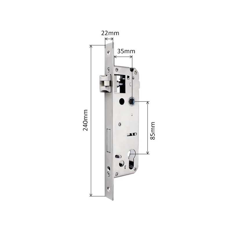 3585 4585 6085 Schlosskörper-Einsteckschloss für Aluminiumtür Smart Lock – Detail 1