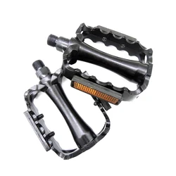 Aluminum Alloy Mountain Bike Pedal, Non-Slip Ball, Steel Shaft Core with Reflector