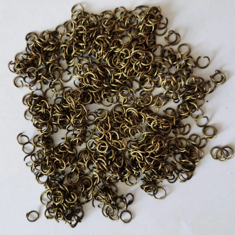 200 adet/grup altın gümüş gri döngü 0.9*7mm açık Jump yüzükler DIY takı yapımı için kolye bilezik bulguları konektörü malzemeleri