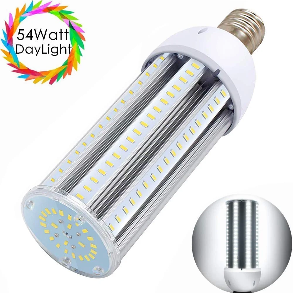 

54W LED Corn Light Bulb,6000 Lumens, E39 Mogul Base Street and Area Lights, 400 Watt Equivalent Replacing,daylight