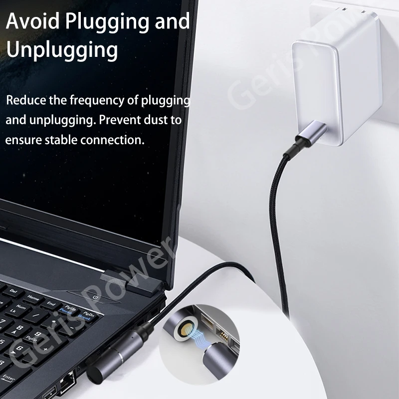 100W Typ C USB C PD zu Dc Universal Laptop Power Adapter Konverter Magnetic Charging Stecker Kabel Draht für asus Hp Lenovo