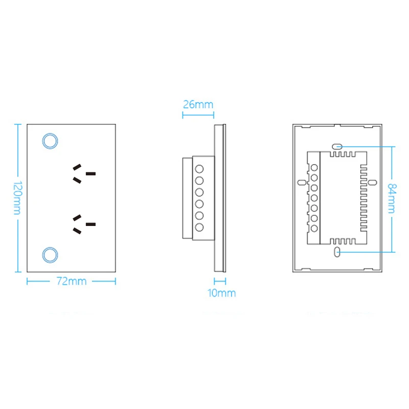 US AU Plug WIFI Smart Socket SAA certified 10A 110-240V Phone Timing,Current Monitoring,Support Alexa/Google Voice Control