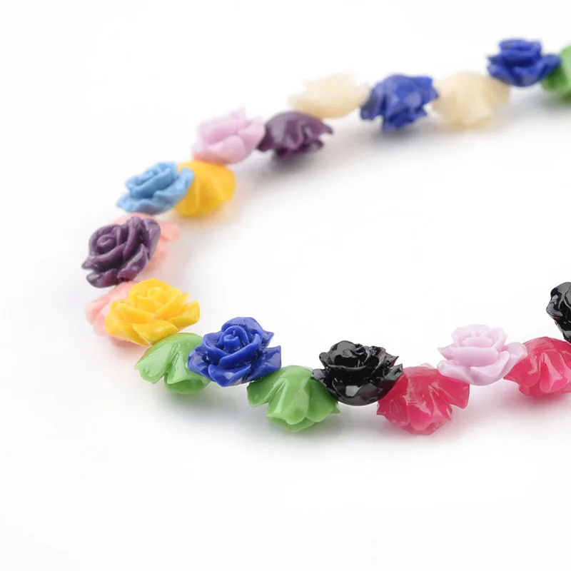 1 Strand 6 8 10 12 15mm Camelia Flower Beads Artificial Coral Beads For Jewelry Making DIY Bracelet Neckalce Accessoires