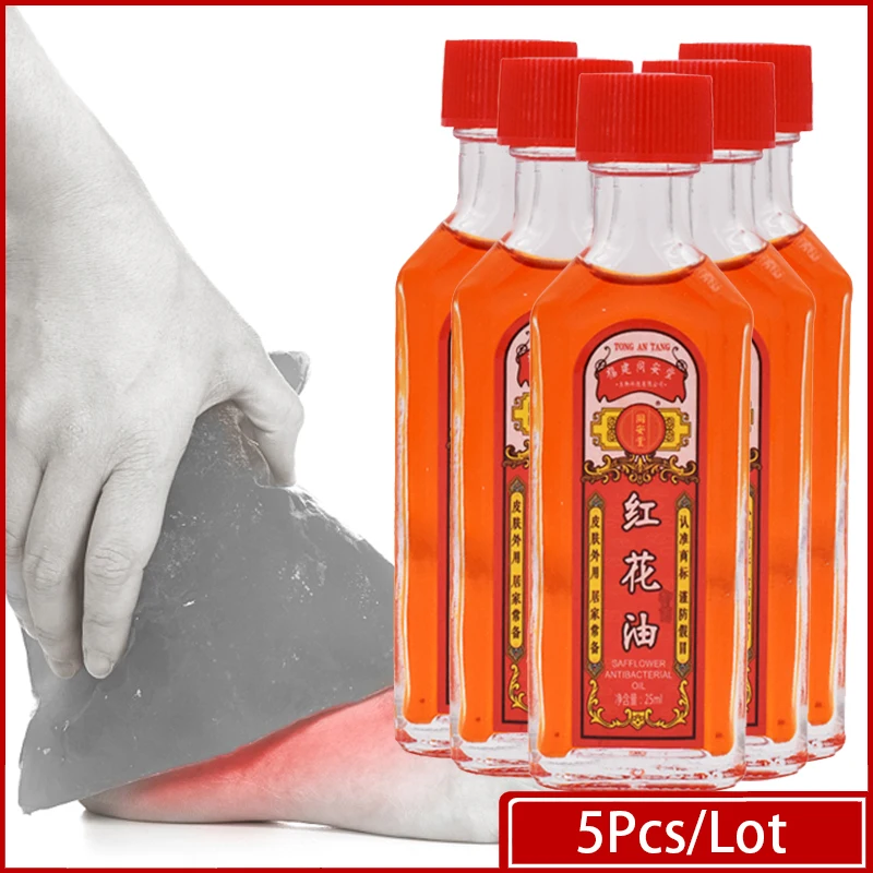 5Pcs/Lot China Saffron Activating Collaterals Oil Rapid Relief From Rheumatic Rheumatoid Arthritis Joint PainMuscle Pain Bruise