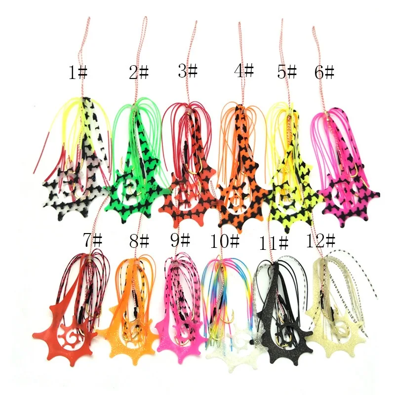 Kabura Jigging Madai Assist Hooks Strong Tai Rubbers Silicone Skirts Filaments Ribbons Different Colors Slider Jigs Tails Sinker