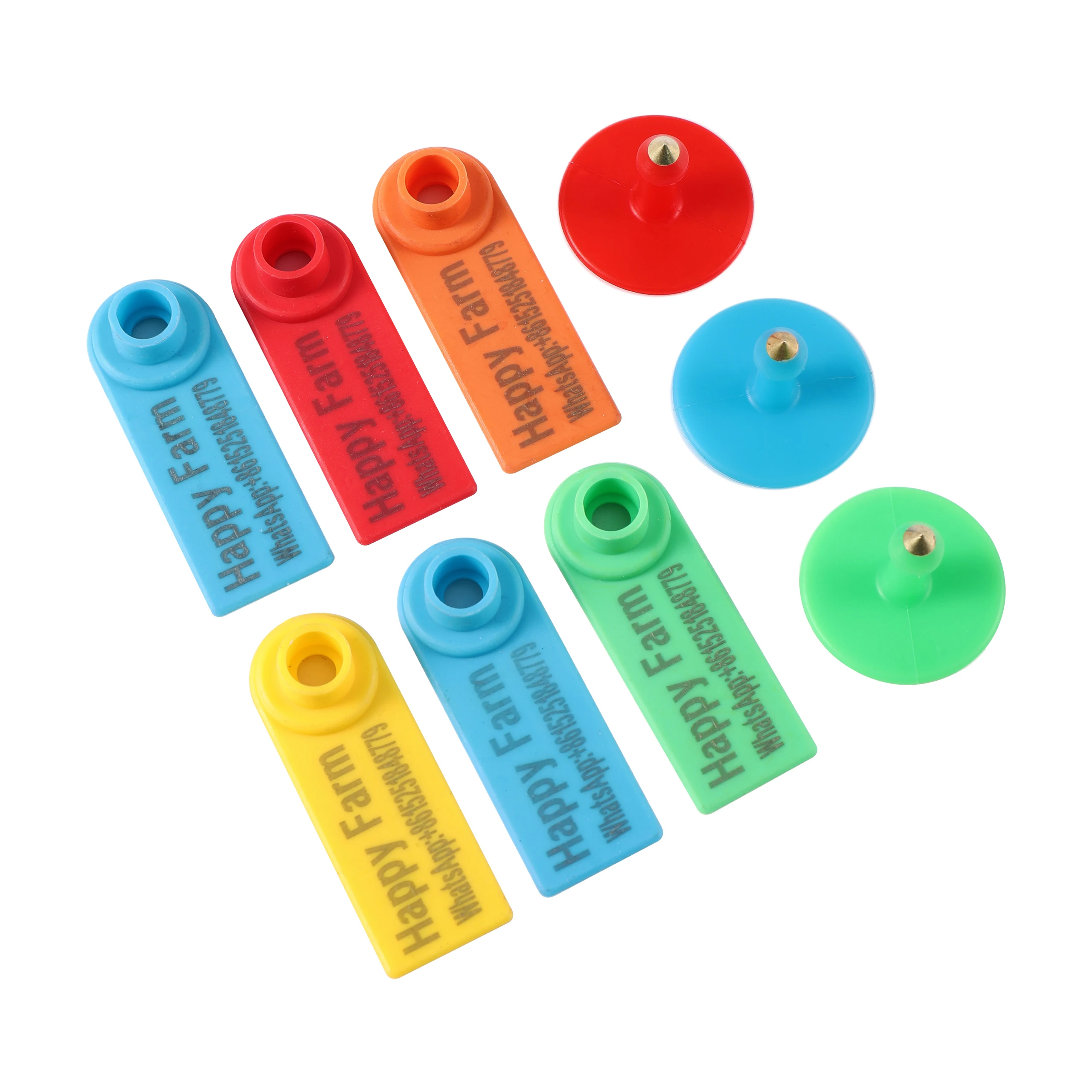 DIY Custom Sheep Ear Tag Laser Printing Name Telephone Number LOGO Pig Cattle Rabbit Farm Animal Ear Tag Custom 30 Pcs