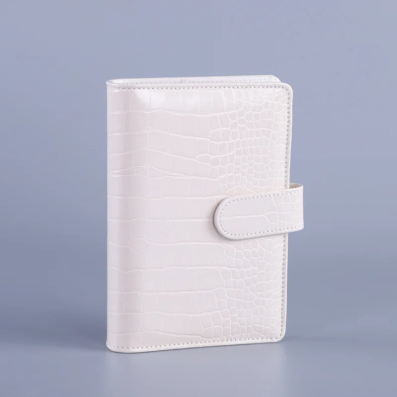 A5/A6 PU Bitterkoekje Krokodil Patroon Losbladige Alleen Cover Binder Zuivelreizigers Lederen Notitieboekje
