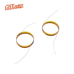 GHXAMP 25.4mm Treble Voice Coil Tweeter Loudspeaker Coil 8Ohm Left Right Outlet Wire Repair Audio Accessories Diy 2PCS