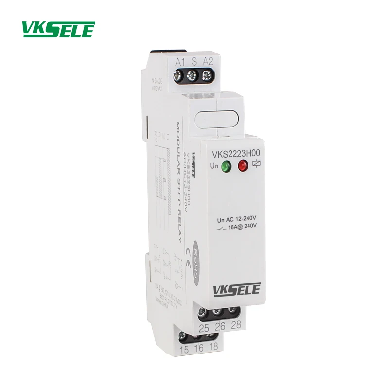 Imagem -05 - Relé Bistável 5a 12v 24v 110v 220v ac Relé Temporizador Elétrico Vks2223