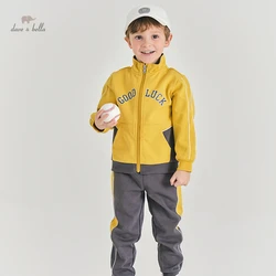 DK1221081 dave bella spring 5Y-13Y kids boys fashion   casual style cartoon print sets children boys high quality fashion sets