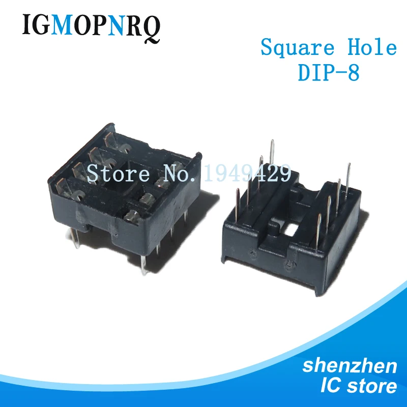 10 個のdip-8 角穴 8 ピン 2.54 ミリメートルDIP8 icソケットアダプターはんだタイプicコネクタ