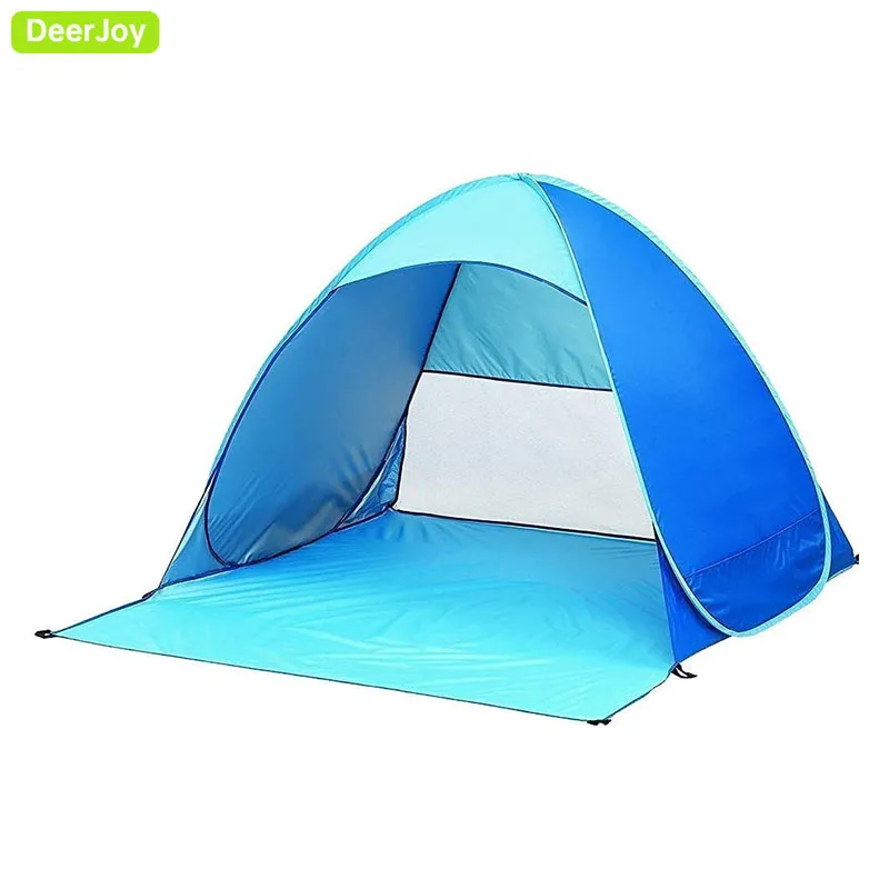 

Pop Up Beach Tent UPF 50+ UV Sun Protection Beach Shade Beach Tent Pop Up for Kids & Adults 2 Person Sun Shelter with Carry Bag