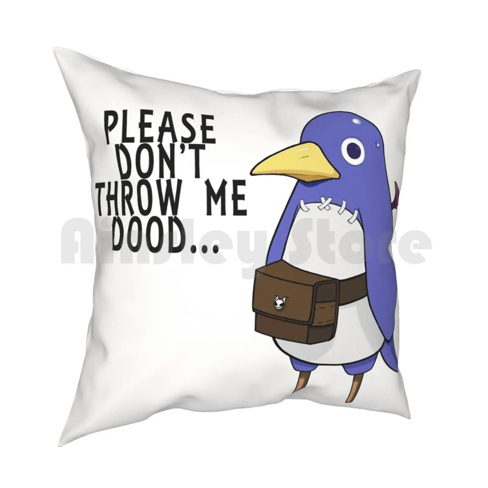 I'Ll Throw You Anyway Pillow Case Printed Home Soft Throw Pillow Prinny Disgaea Makai Senki Disgaea Funny Geek Nerd