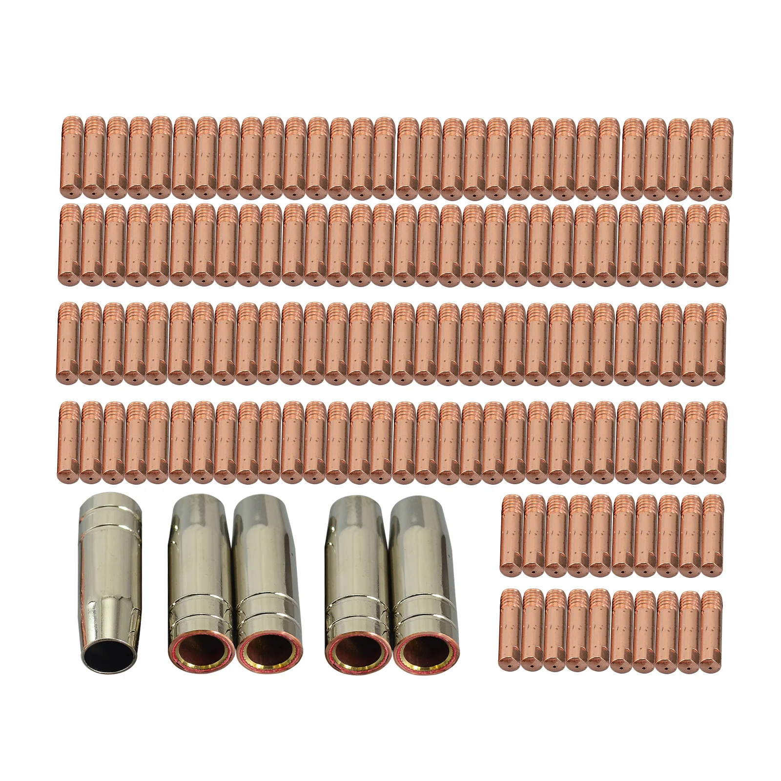 

MIG/MAG Contact Tip/Nozzles + Shield Cups 15AK-01 For MB 15AK MIG/MAG Welding Torch Consumables Accessories,145pcs/set