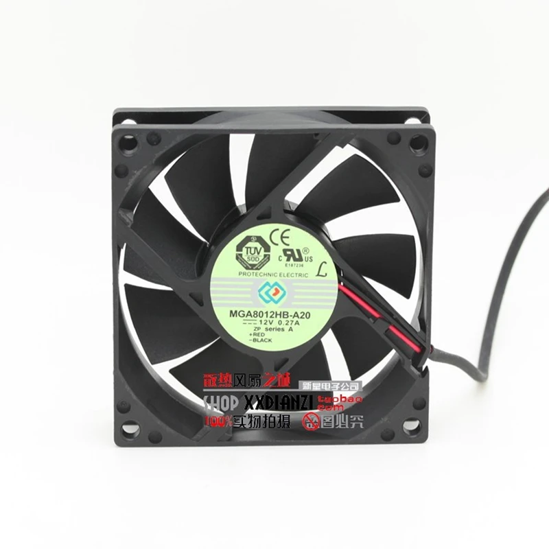 Original MGA8012HB-A20 12V 0.27A 8CM 8020 double ball chassis cooling fan