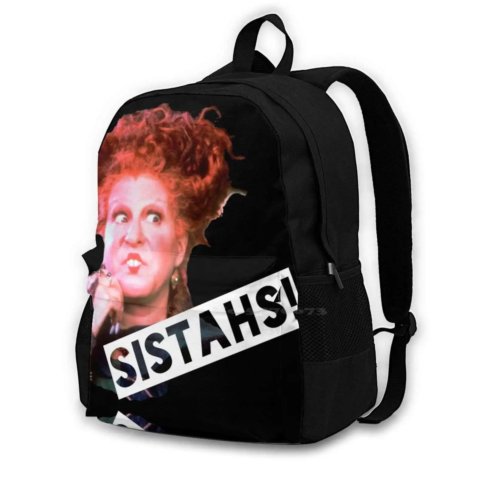 - Sistahs! Pattern Design Laptop Travel School Bags Bette Midler Sanderson Sisters Winifred