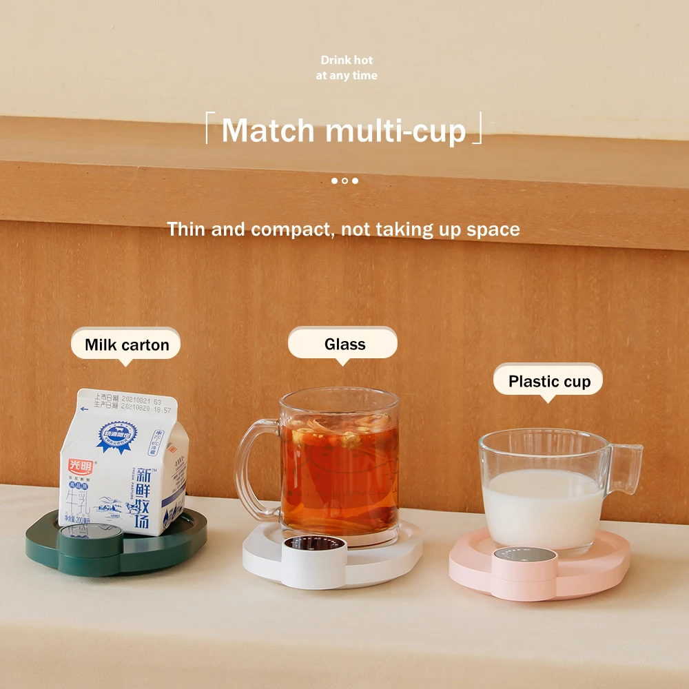 Văn Phòng Của Ấm Chén Cà Phê Làm Nóng Coaster 3 Bánh Răng Nhiệt Độ Không Đổi Nhà Sưởi Trà Sữa Giữ Ấm Đồ Uống Nóng Lạnh