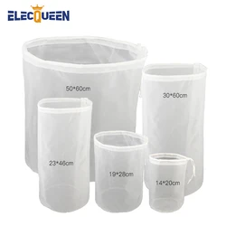 Brewing Filter Bag 120 Mesh Cylinder Shape Grain Brew Bag Nylon Straining Brew Bag for Beer Wine Making Food Grade Bucket Filter