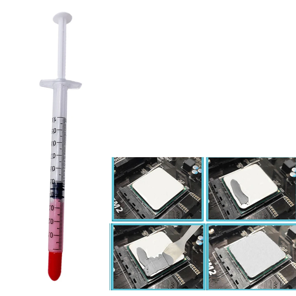 3/6/9ML เข็มฉีดยาบรรจุภัณฑ์ความร้อนจาระบีซิลิโคนพลาสเตอร์ฮีทซิงค์สำหรับ CPU โปรเซสเซอร์ BR7 dropshipping