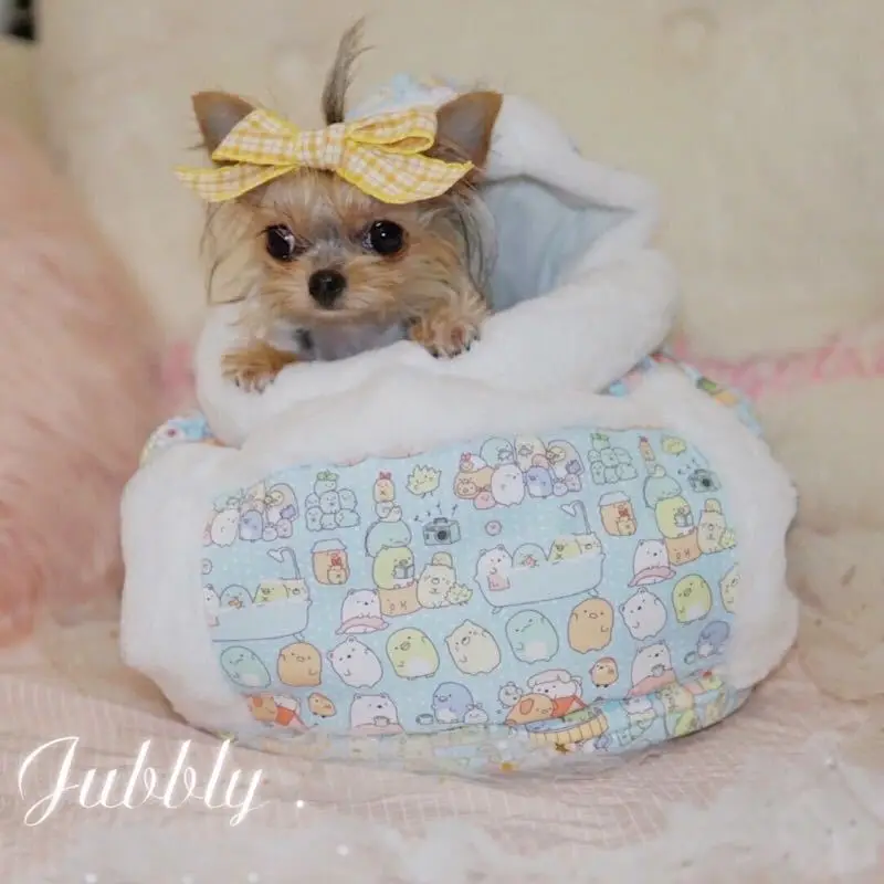 Pet Dog Bag Cat Backpack Out Portable Autumn Winter Small Dog Wind-proof Warm Teddy Tea Cup Cat Out Bag Pet Outdoor Winter Cot