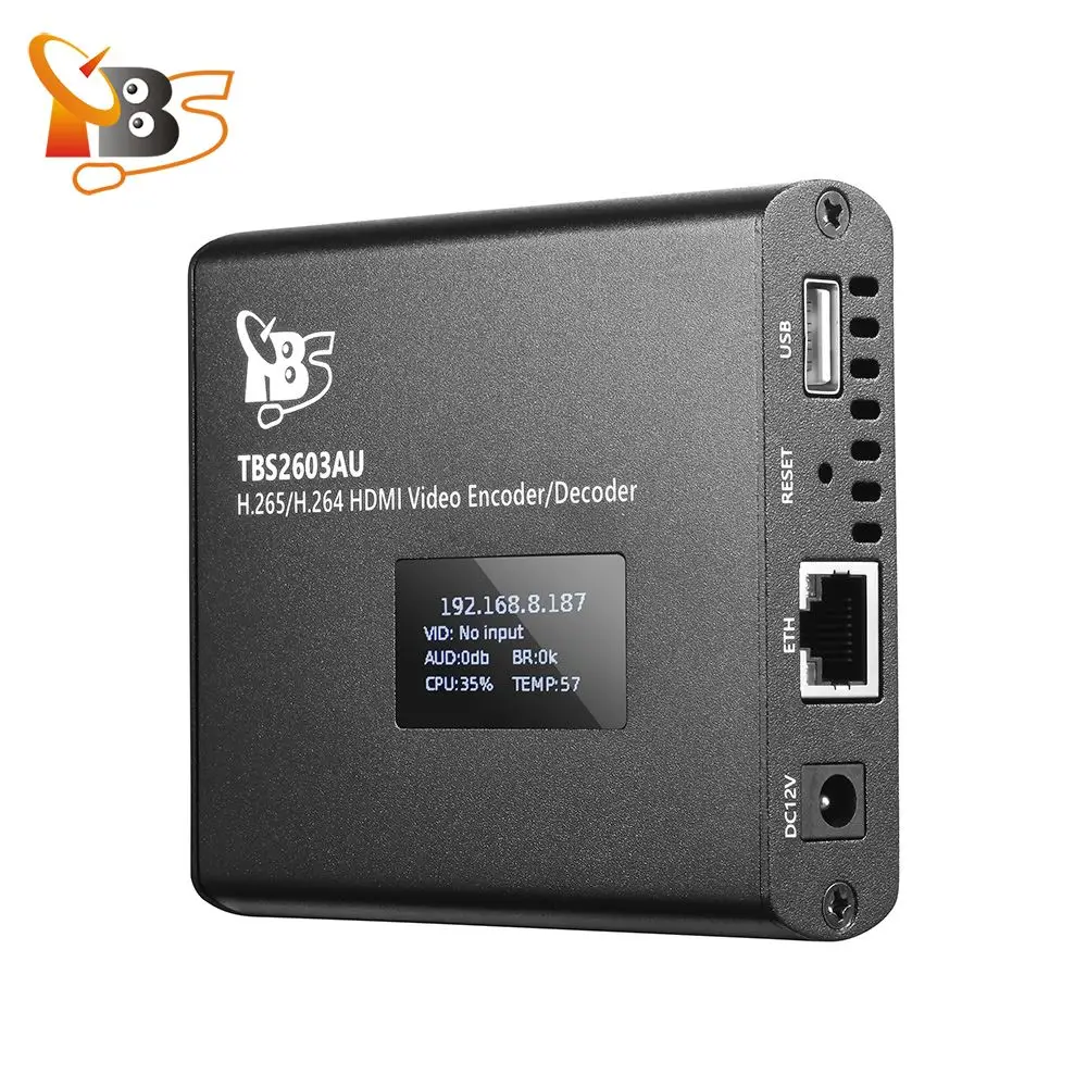 TBS2603au NDI|HX supported H.265/H.264 HDMI Video Encoder and Decoder with USB Video Recording